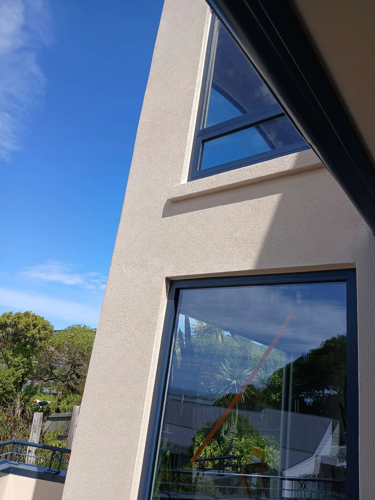 Contemporary home with wrap-around render