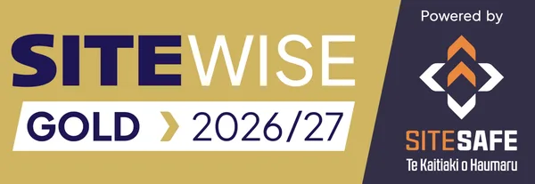 SiteWise Gold 2026/27 certified — Powered by Site Safe